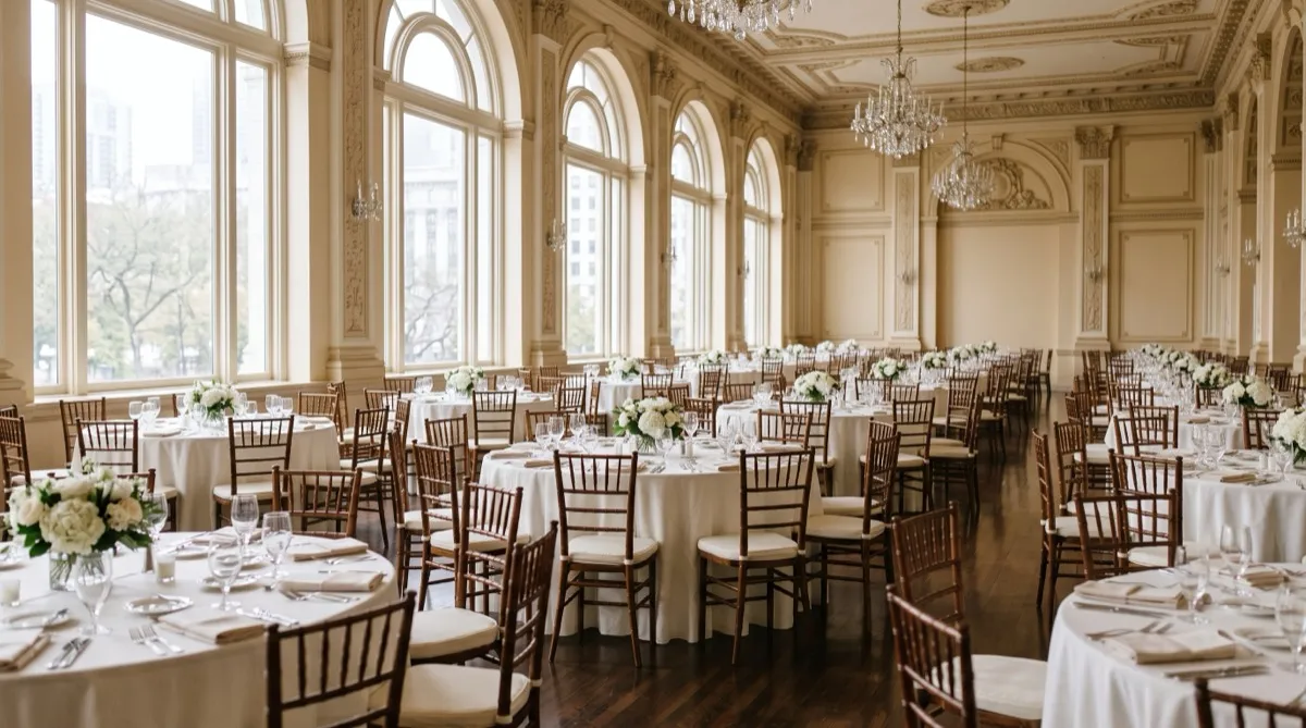 Chiavari Chairs in Bulk: Resin vs Wood Pricing at 100, 250, and 500 Units