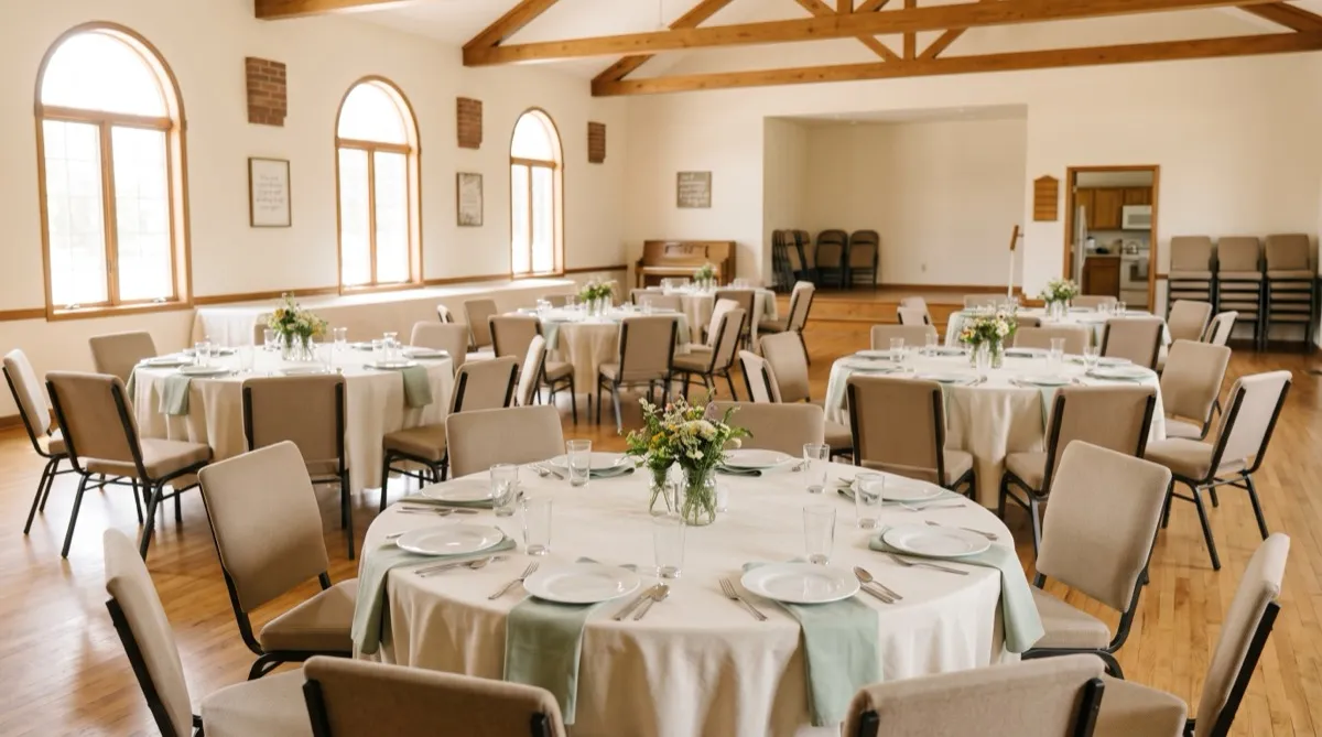 Fellowship Hall Furniture: Tables and Chairs for Church Halls