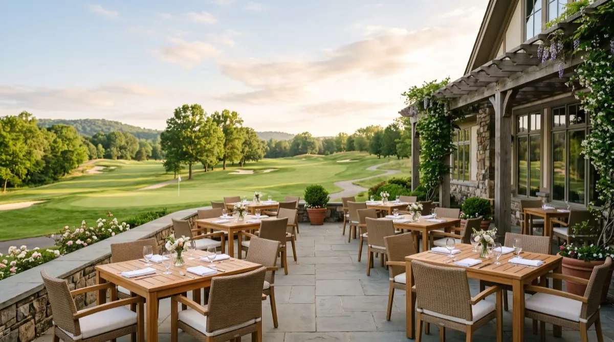 Golf Course Furniture: Clubhouse, Patio, and Event Seating