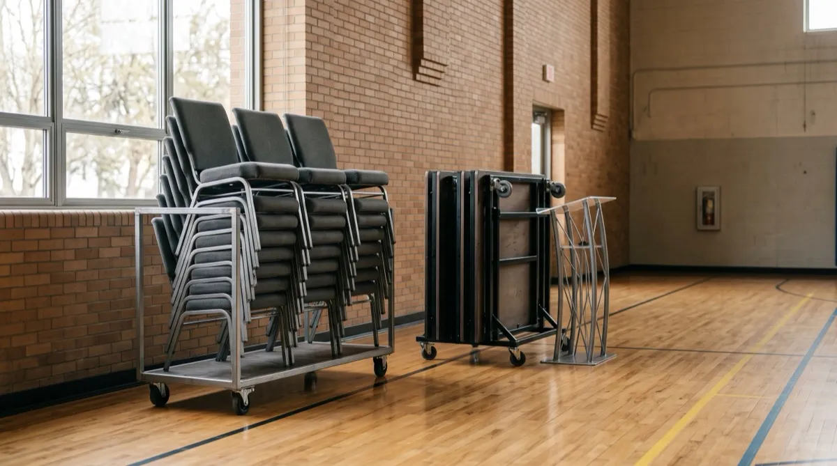 Portable Church Furniture for Weekly Setup and Teardown