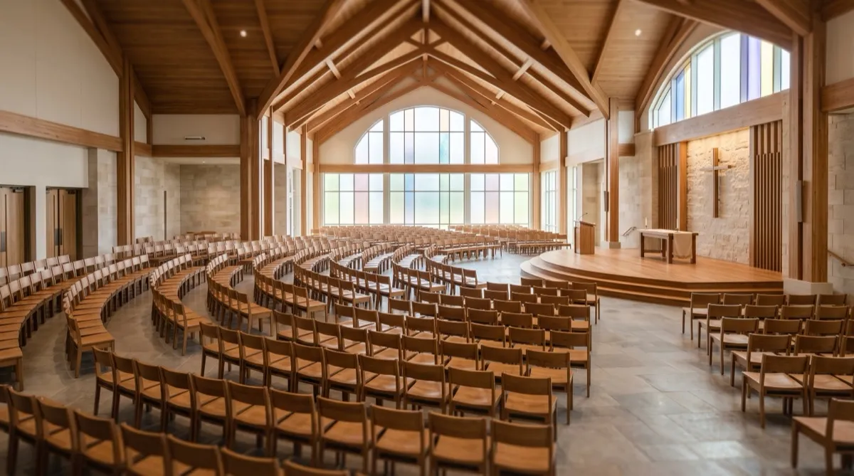 Sanctuary Seating Layout: Radial, Straight Rows, and Capacity