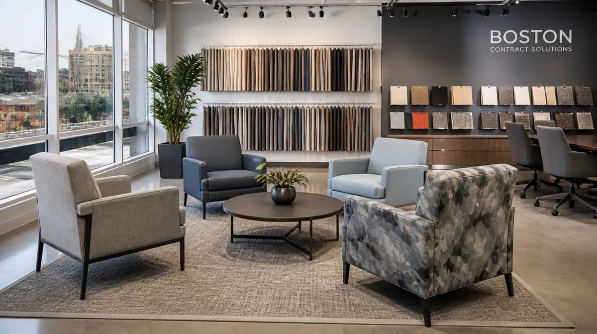 Commercial dining tables and chairs set for a restaurant service in a Birmingham neighborhood dining room