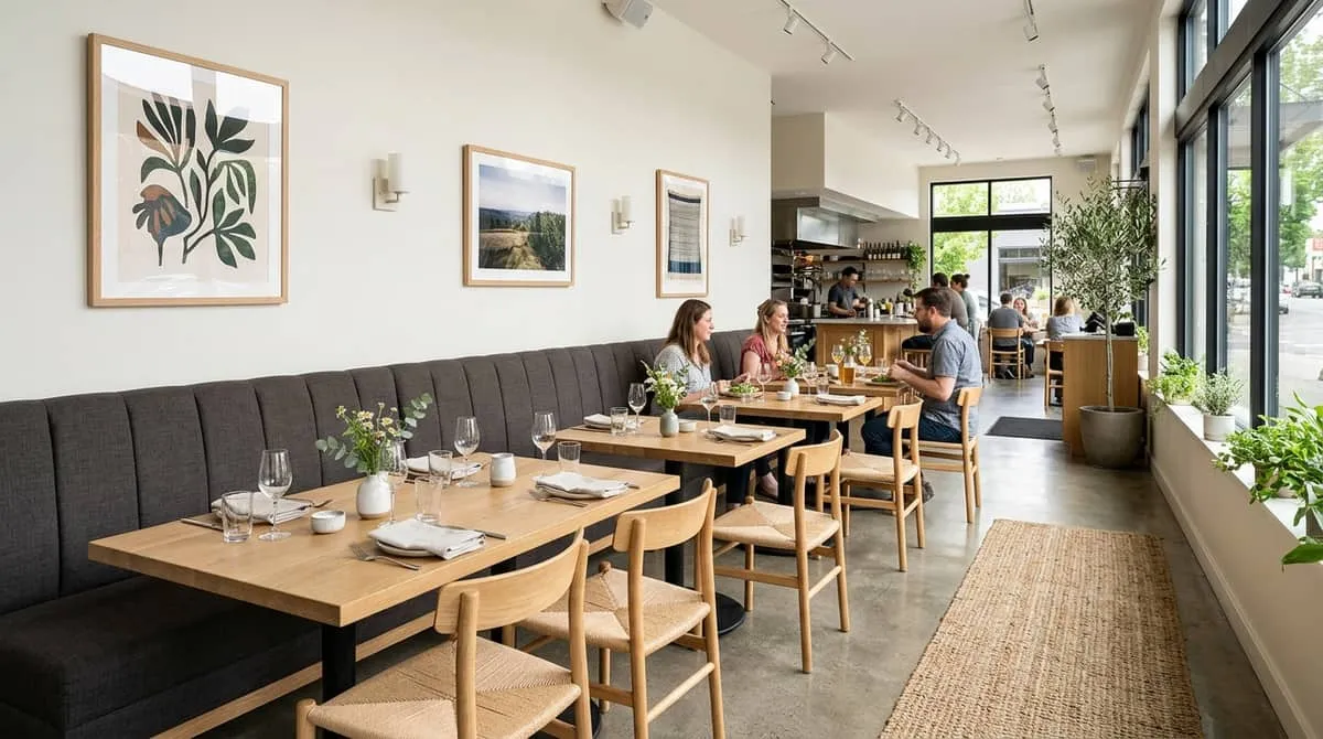 Wood and metal restaurant chairs and bar stools for Portland OR neighborhood dining and bar concepts