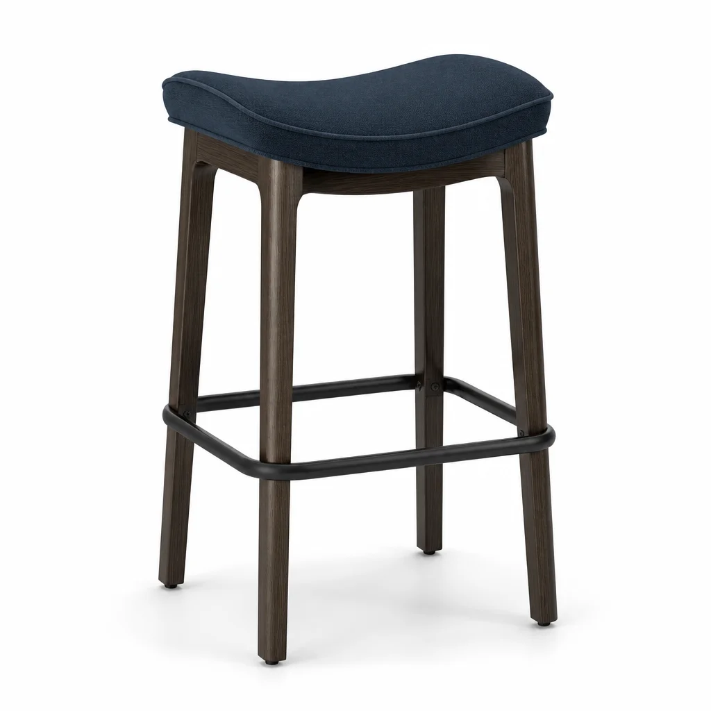 Indigo Crest Barstool, view 1