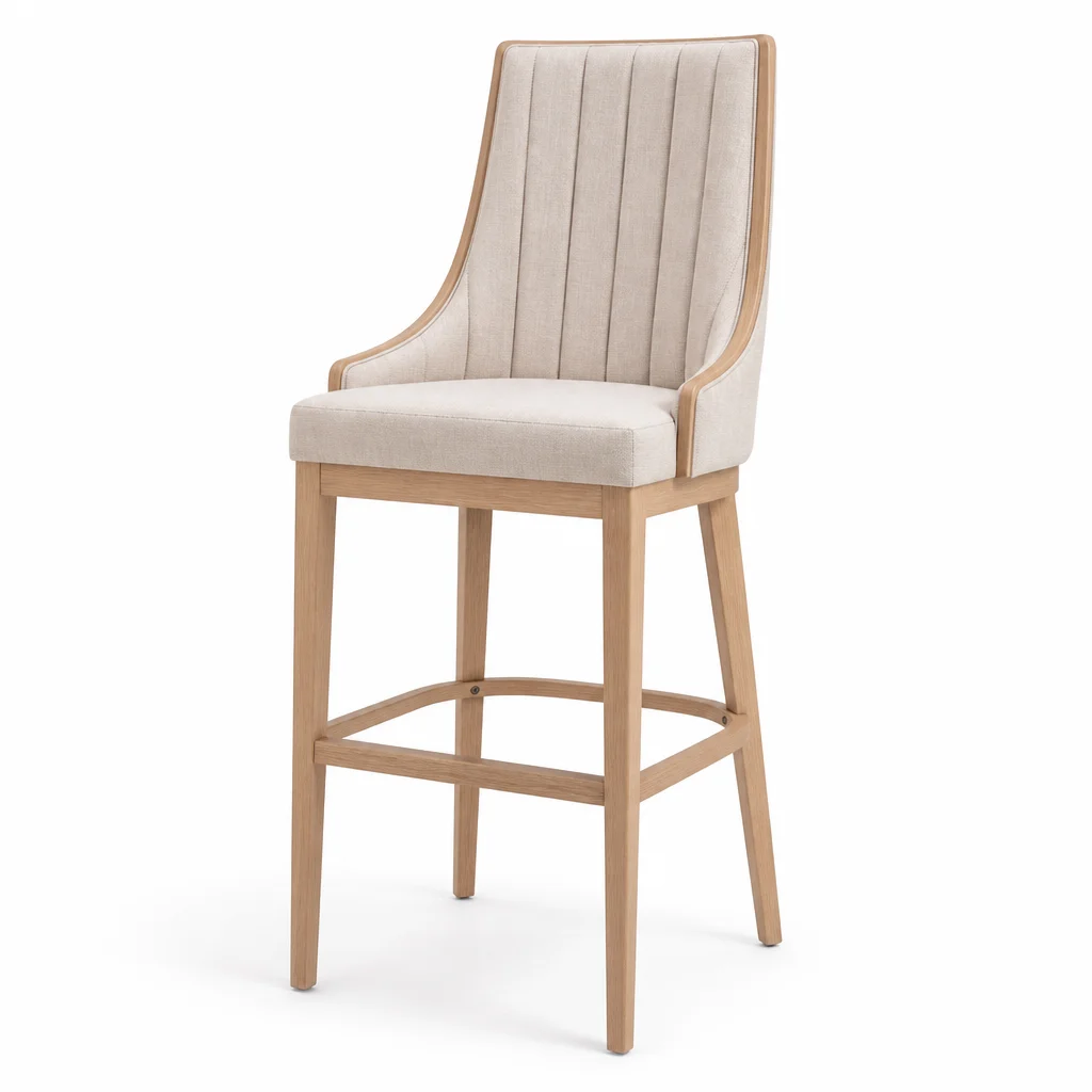 Ivory Bloom Barstool, view 1