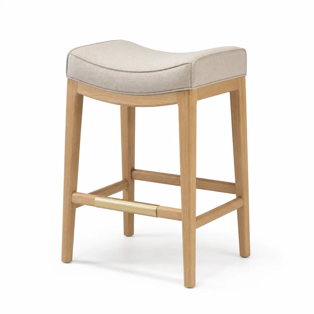 Ivory Crest Barstool, view 1