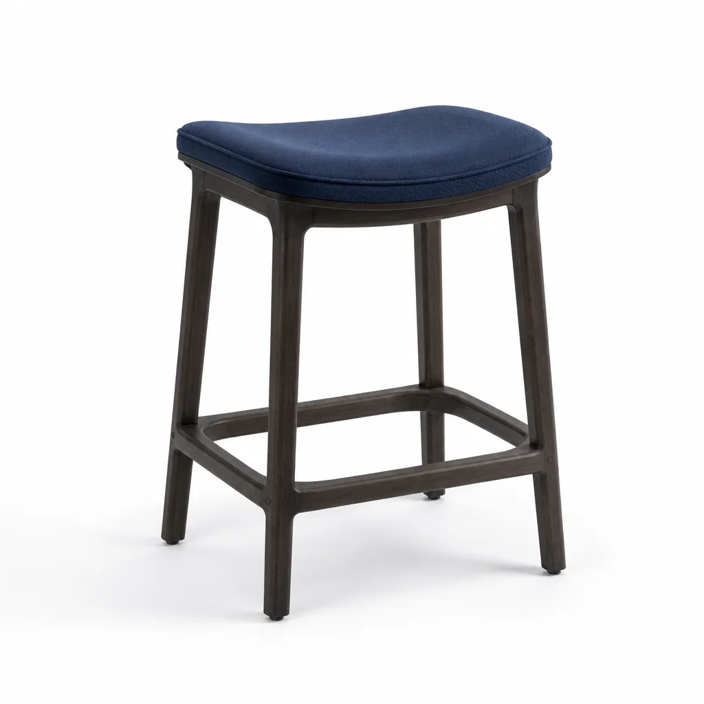 Indigo Crest Counter Stool, view 1