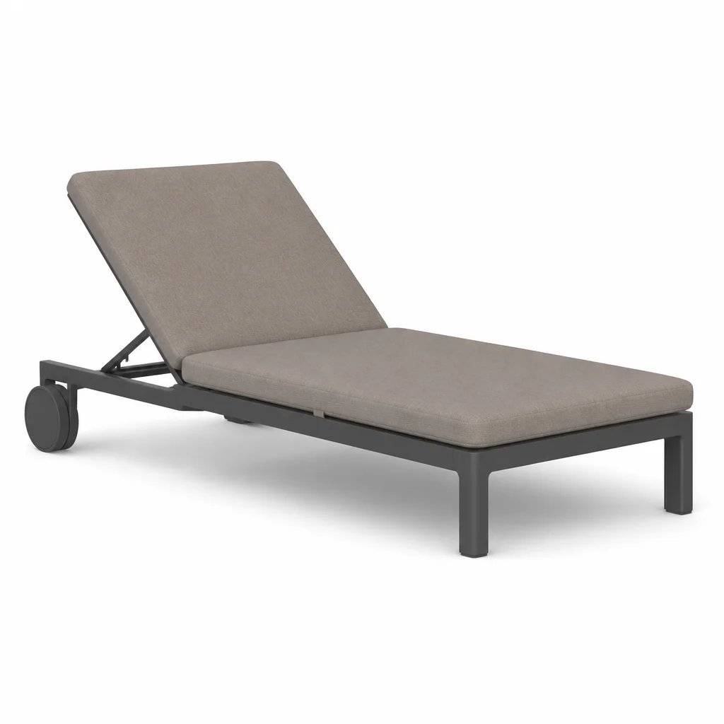 Slate Dune Outdoor Chaise Lounge, view 1
