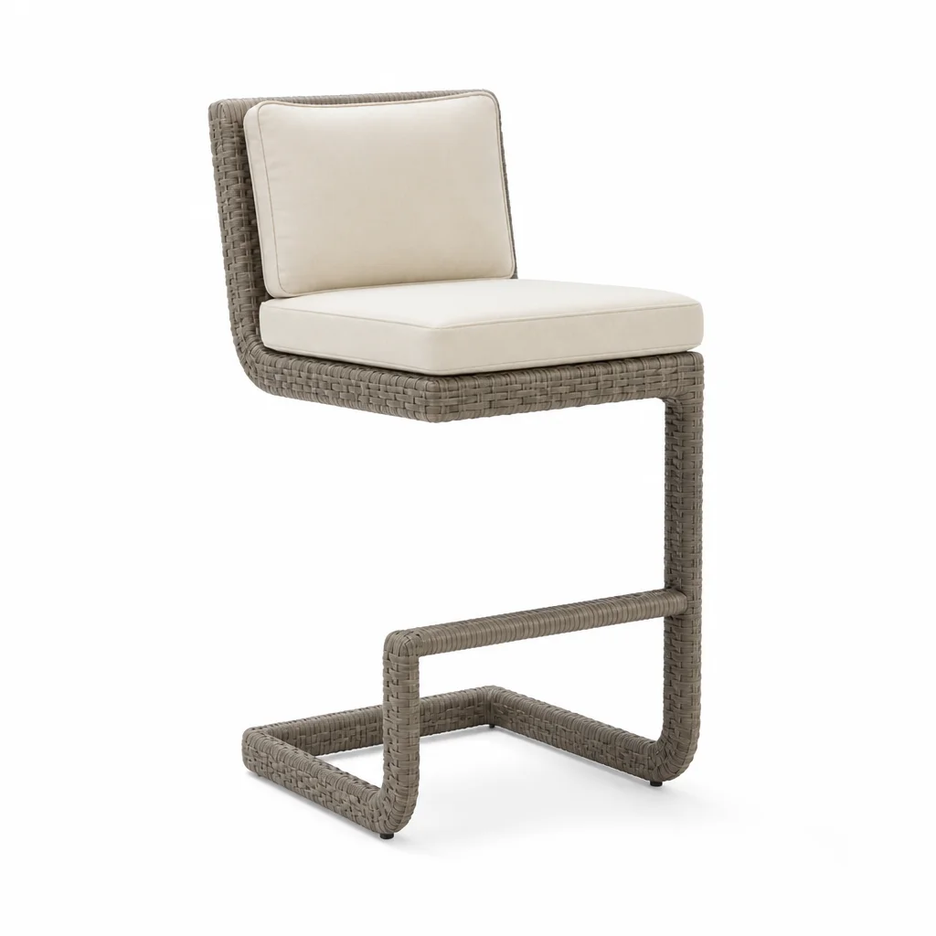 Ivory Loft Outdoor Counter Stool, view 1