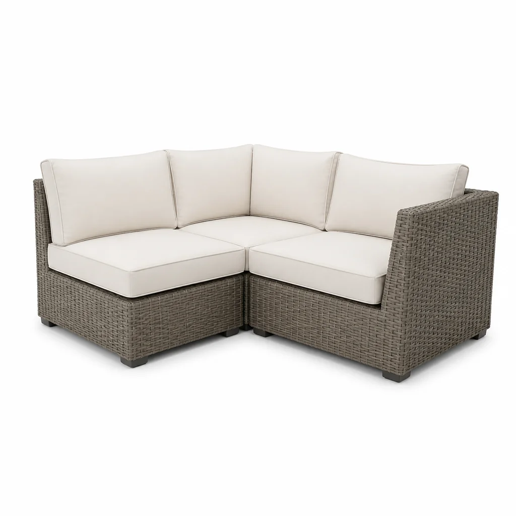 Ivory Weave Outdoor Sectional, view 1