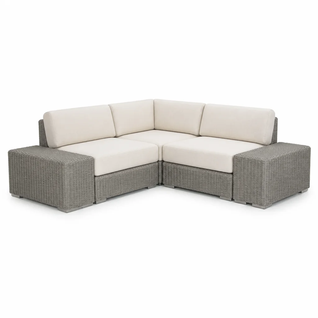 Ivory Arc Outdoor Sectional, view 1