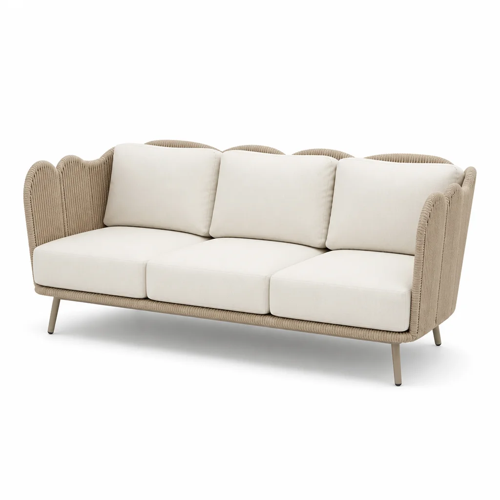 Ivory Yard Outdoor Sofa, view 1