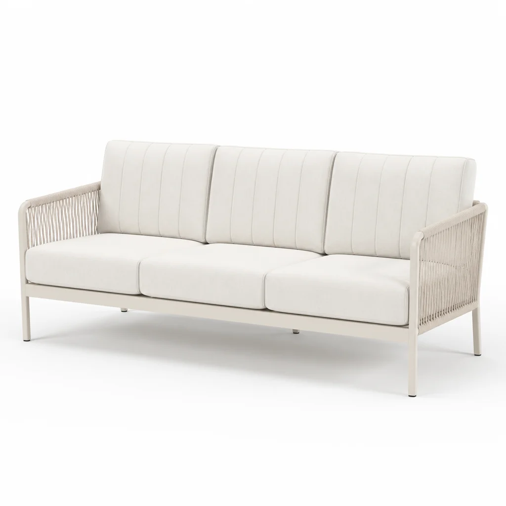 Ivory Loft Outdoor Sofa, view 1