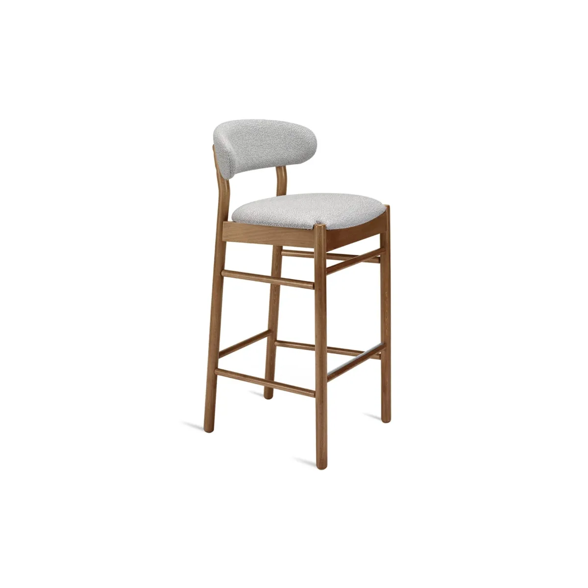 Cassian Barstool (Upholstered Back)