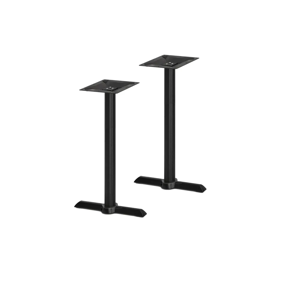Cast Iron Black T-Base (Dining) – Set of Two