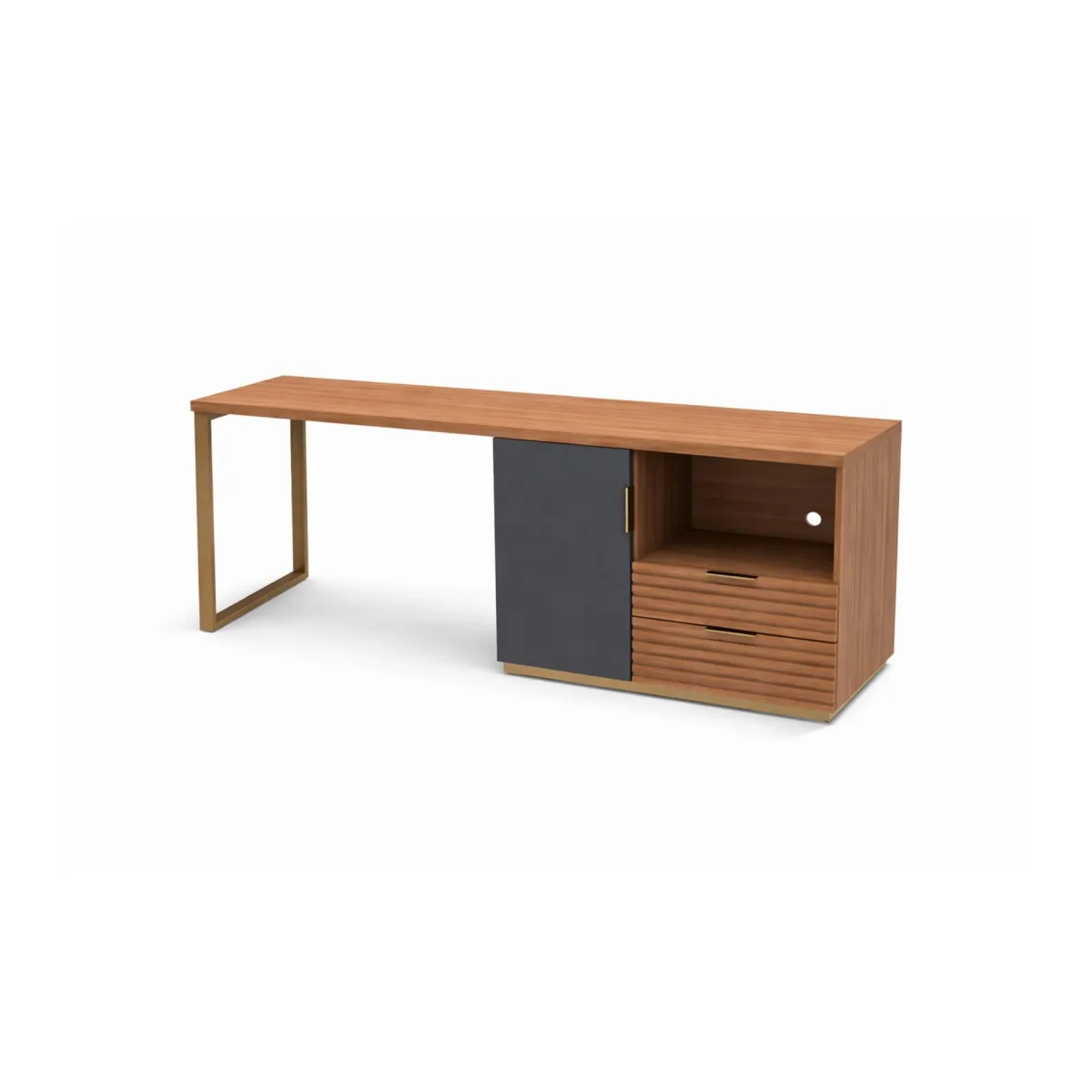 CDBA-GR107 | Baywood Desk-Fridge Combo