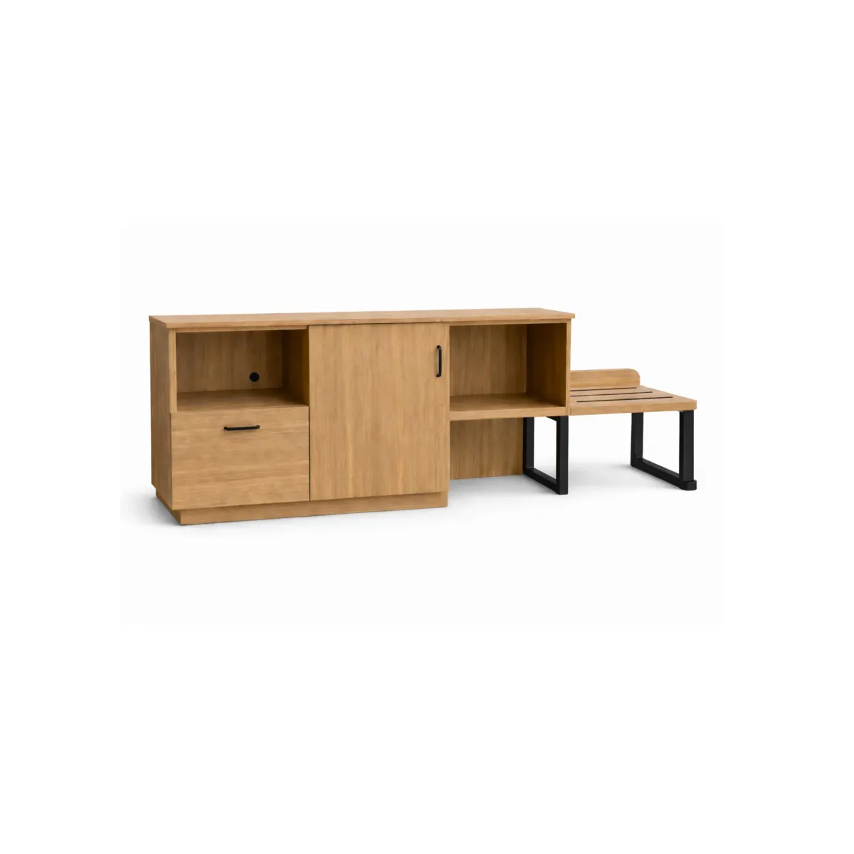HI-GR-356R | Hospitality Unit with Luggage Bench (Right)