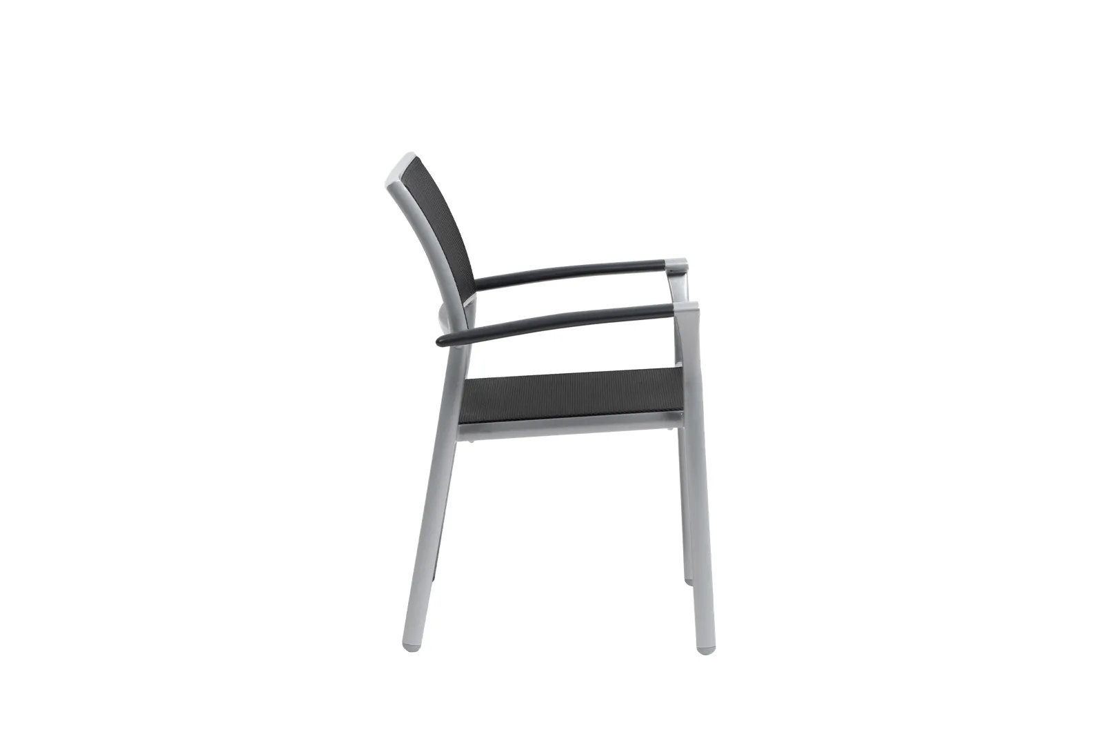 New Roma (Sling) Stacking Arm Chair w/Aluminium Arm thumbnail 3
