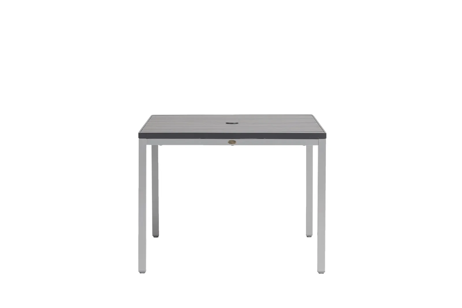 Zuni Square Dining Table w/Aluminium Top & Umbrella Hole thumbnail 2
