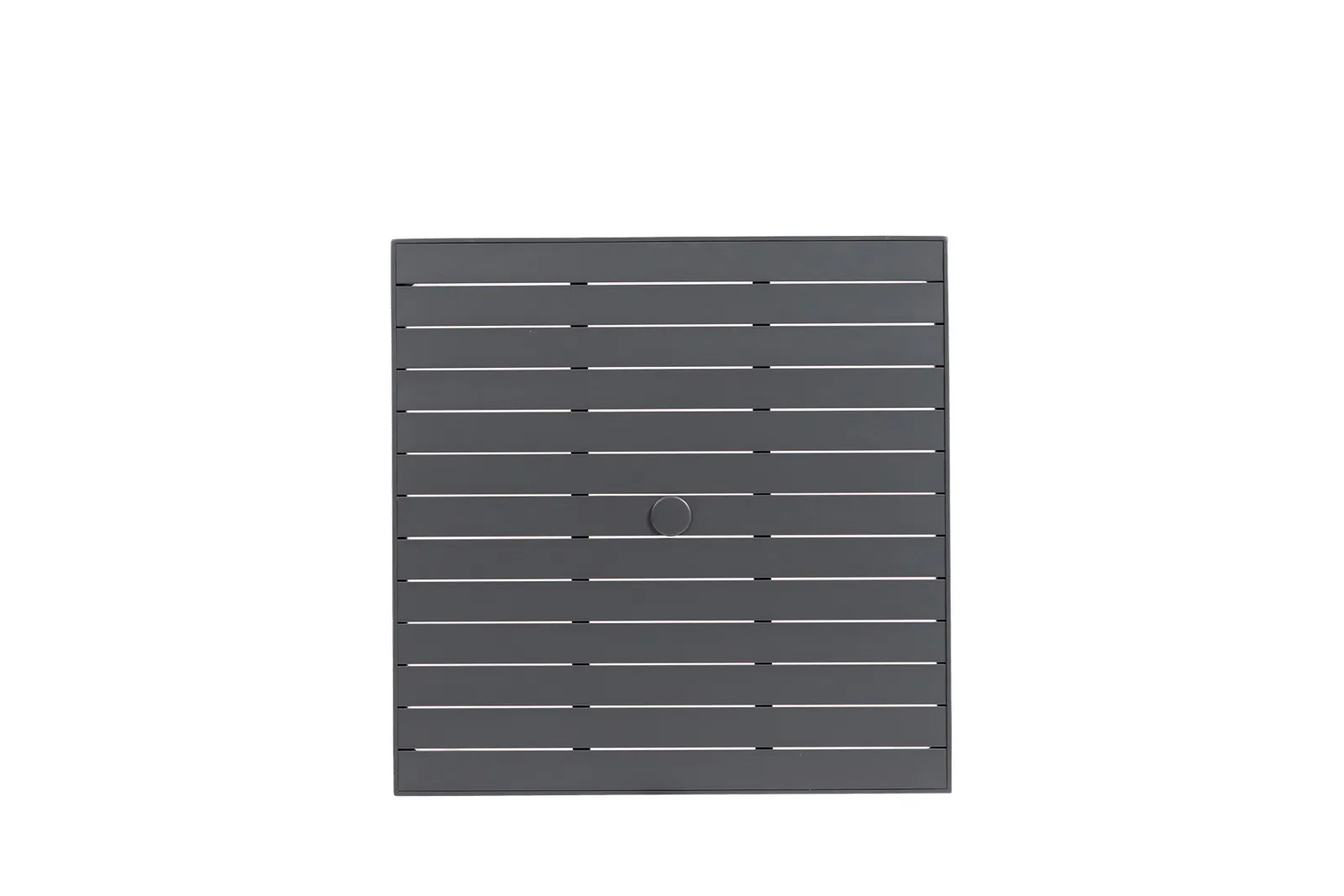 Zuni Square Dining Table w/Aluminium Top & Umbrella Hole thumbnail 4